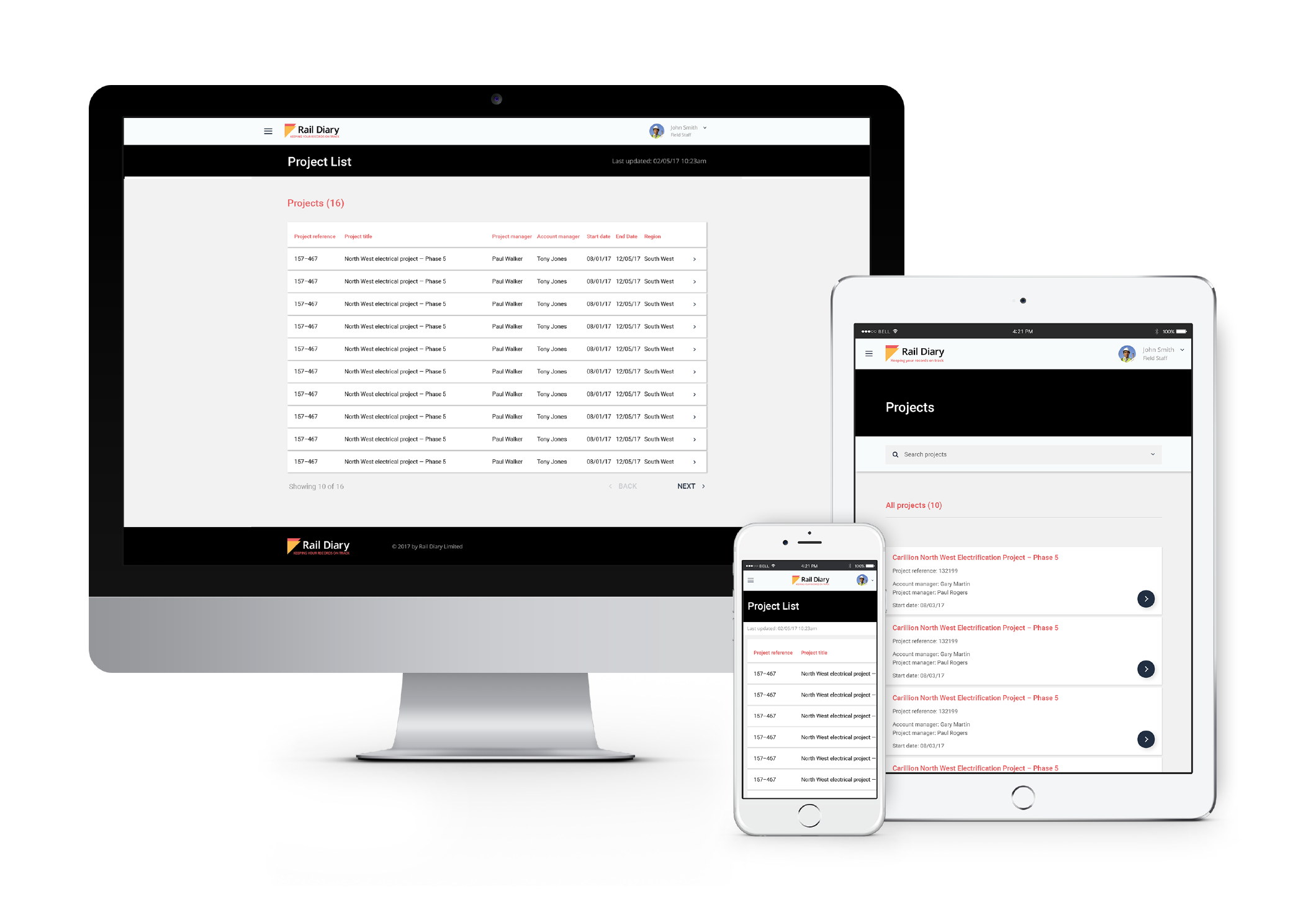 Rail Diary App Development